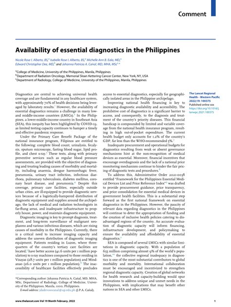 how long is the validity of x ray result in the philippines|Availability of essential diagnostics in the Philippines .